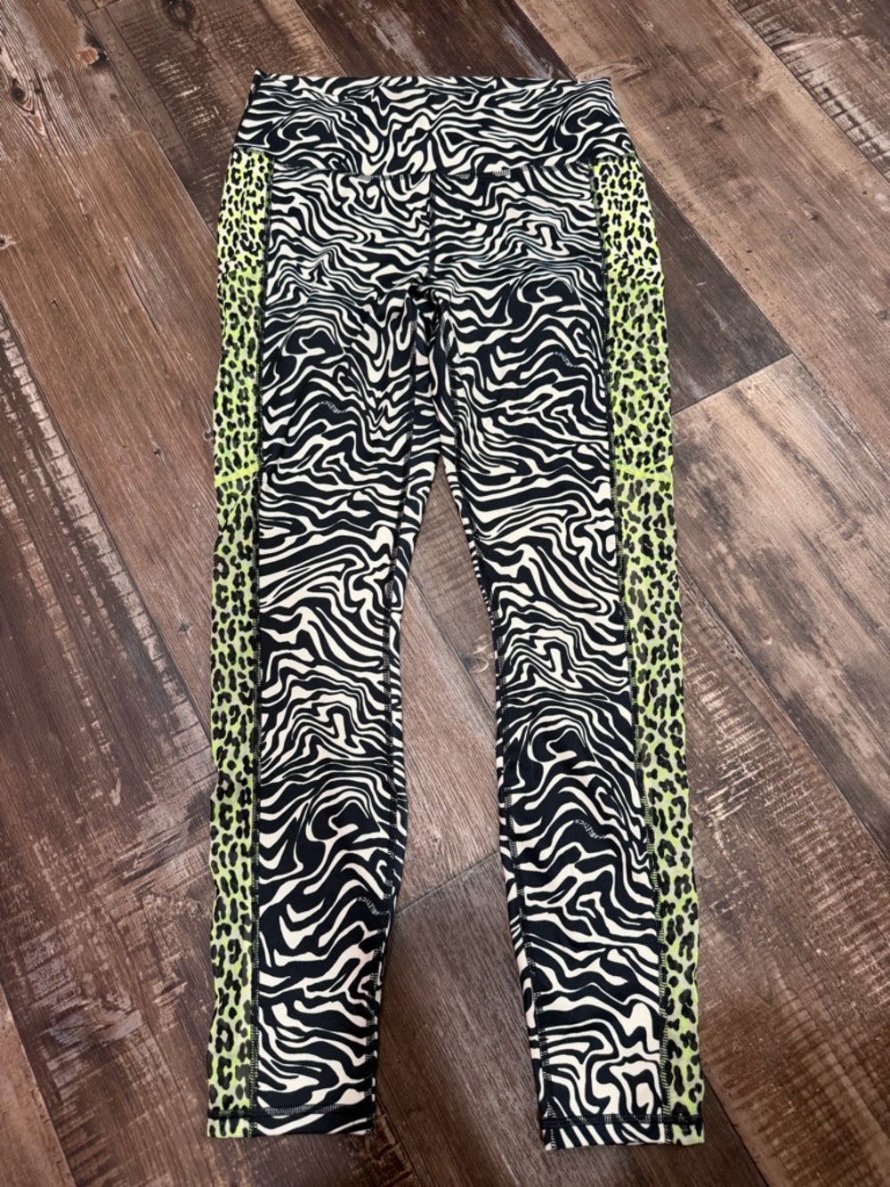 Fabletics Black and White Zebra Print Leggings